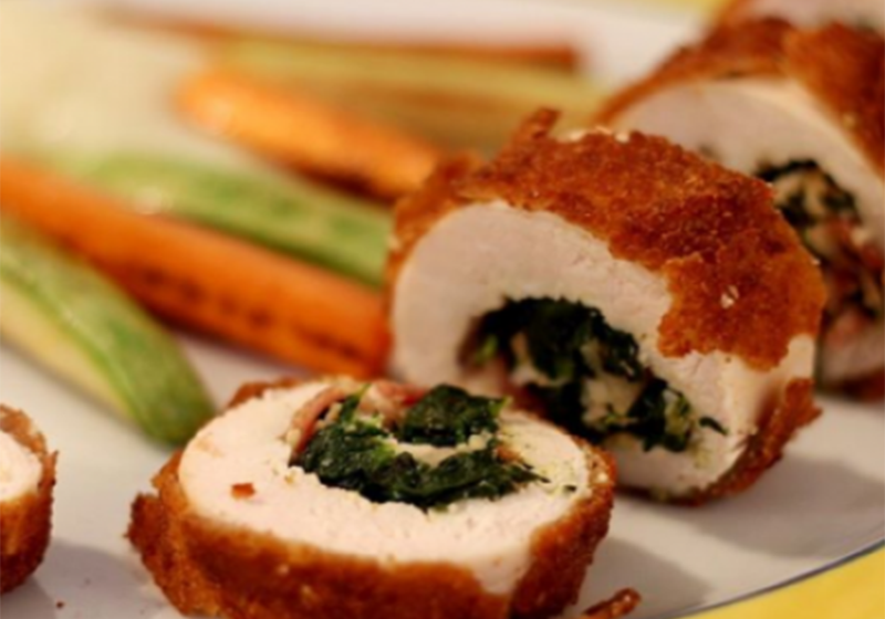  Combinación perfecta para sorprender con pollo crocante y espinacas