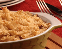  Pasta gratinada con pollo ¡Deliciosa receta!