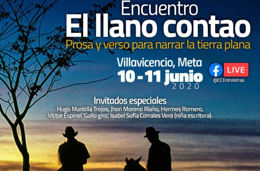 Encuentro “El Llano contado prosa y verso para narrar la tierra plana” hoy a las 10:00 por Facebook