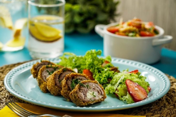  Disfruta de estas Milanesas Rellenas de Puré de Papa