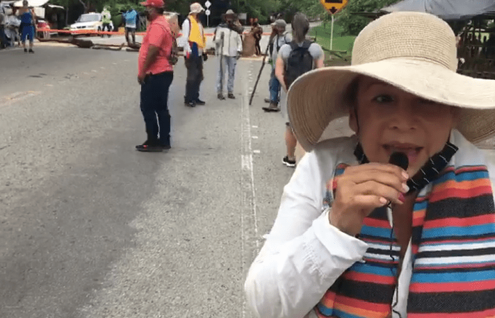  Bloqueada estuvo la vía a Acacias por protesta ciudadana