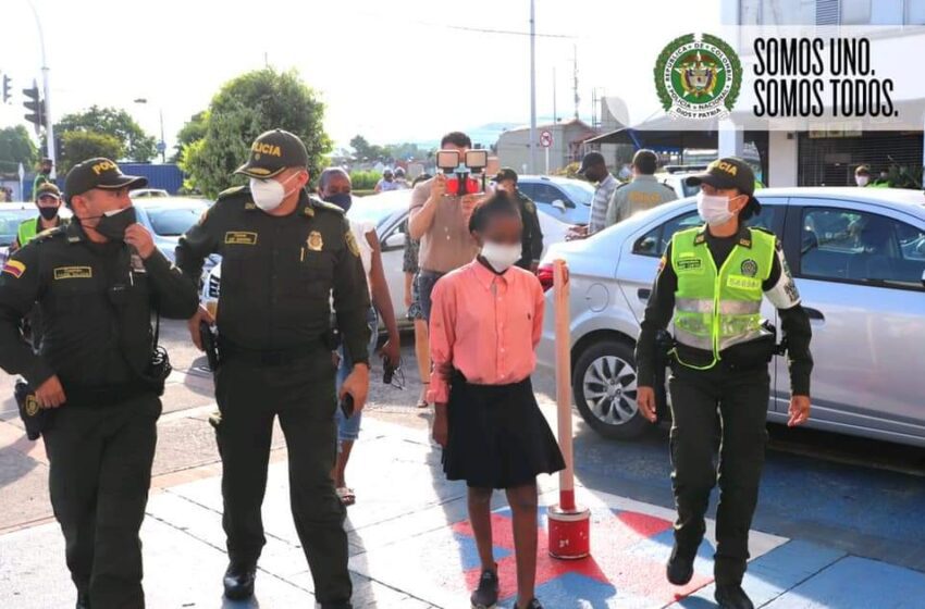  Bajo custodia de Bienestar familiar menor de 13 años encontrada  en Guayabetal