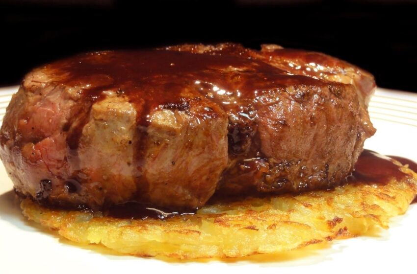  Rico almuerzo: Filet Mignon ¡A disfrutar!