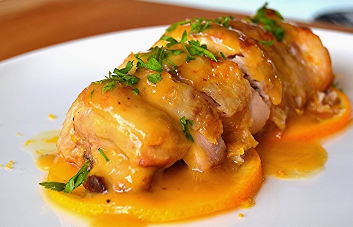  Pollo a la naranja
