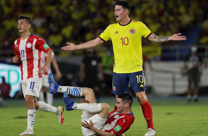  Colombia, cinco partidos sin marcar gol, y Paraguay sigue novena