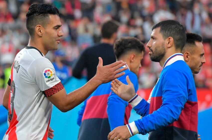  «Te felicito por la maravillosa carrera que tuviste», le dijo Falcao a Aguero
