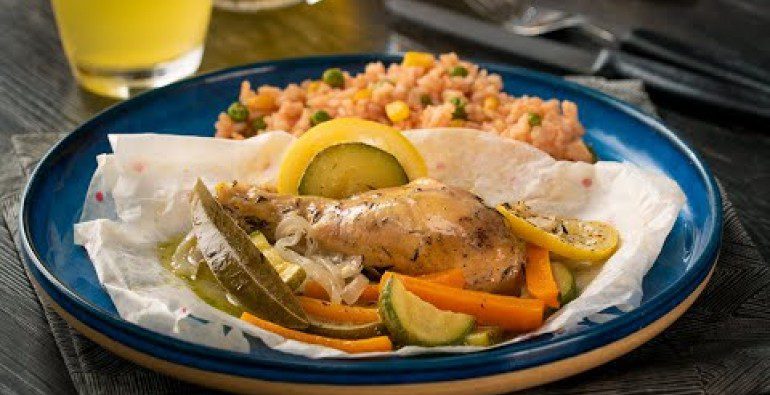  Disfruta de un rico pollo empapelado al limón