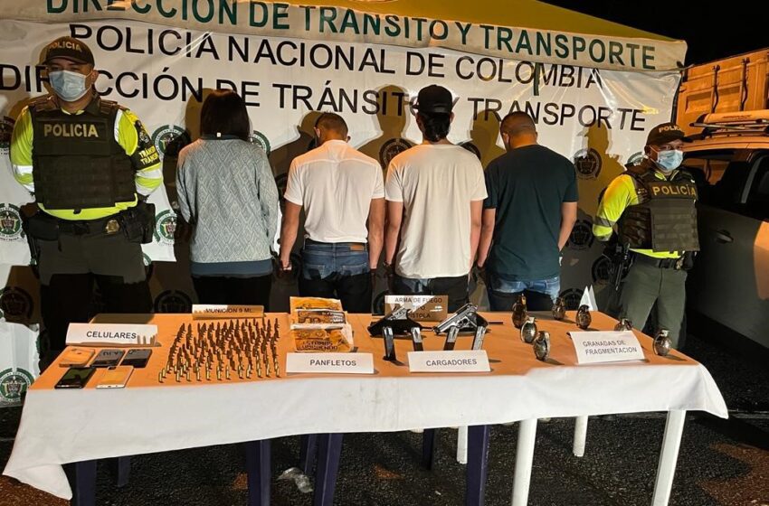 Frustran escalada terrorista en Villavicencio. Detienen cuatro adultos y un adolescente y decomisan material bélico