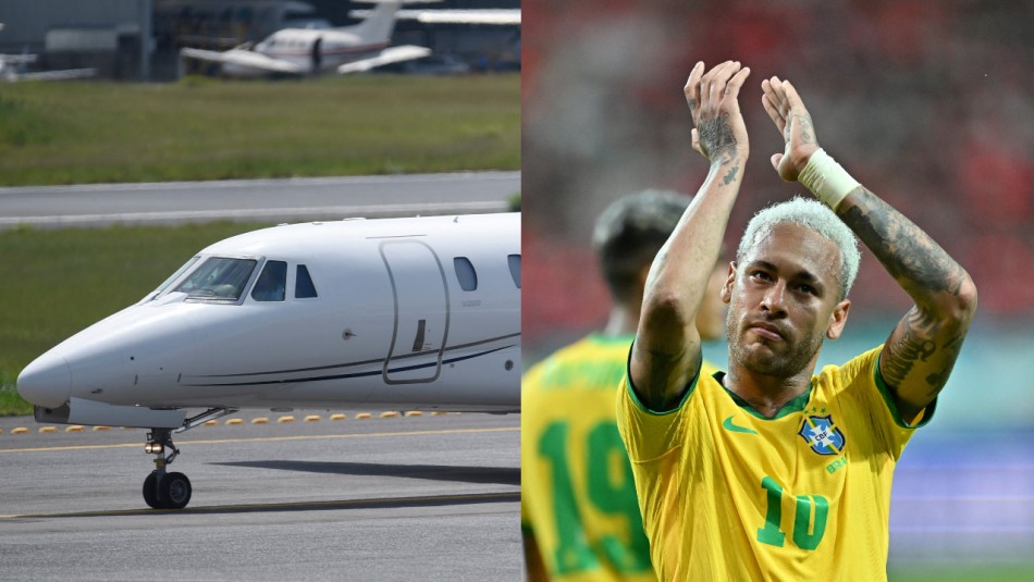  El mega susto: avión de Neymar aterrizó de emergencia mientras viajaba con su familia
