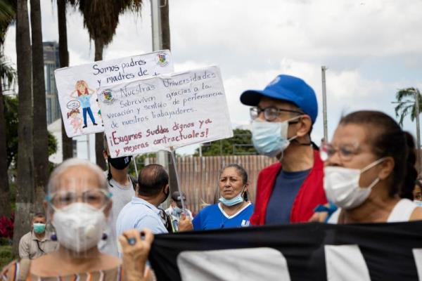VENEZUELA PROTESTAS – La oposición venezolana «respalda y acompaña» las protestas gremiales en el país