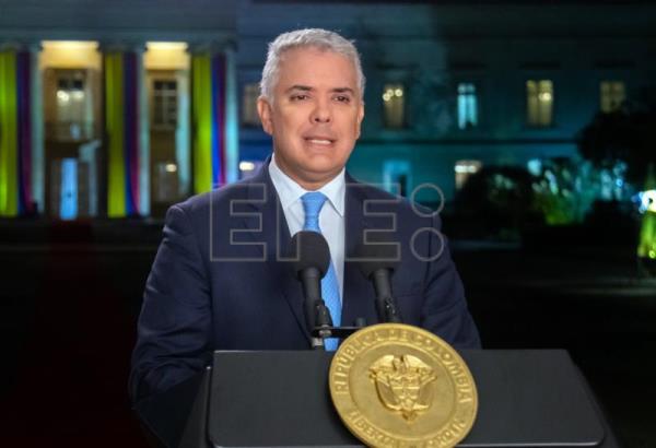  COLOMBIA TRANSICIÓN – Duque asegura que confinar en pandemia fue decisión más difícil de su mandato