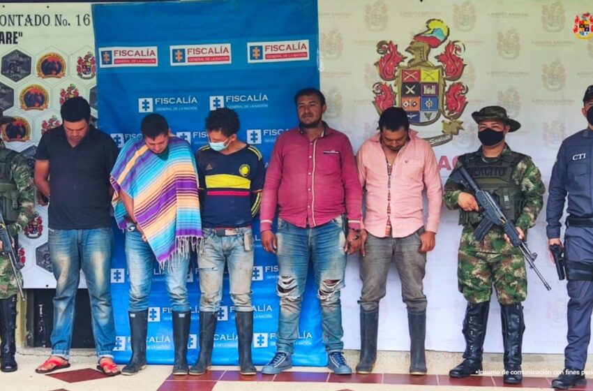  Envían a la cárcel a 5 hombres por concierto para delinquir por nexos con grupos paramilitares