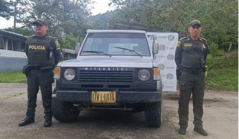  En ágil operativo recuperan automotor robado en Restrepo