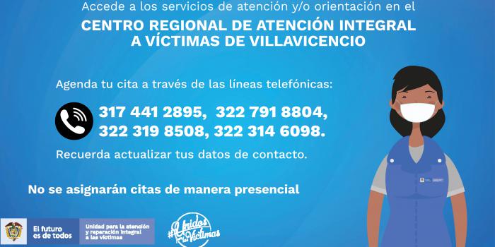  Habilitan cuatro líneas de atención para que las víctimas agenden su cita desde la casa