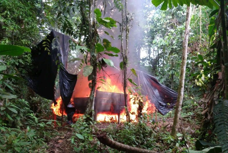  Golpe militar al narcotráfico en Vichada. Destruyeron tres laboratorios cocaleros