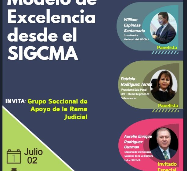 Conversatorio “modelo de excelencia de la Rama Judicial, ética y valores” martes, 2 de julio en la Unimeta