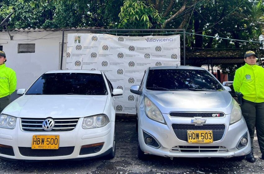  Inmovilizan carros al parecer utilizados para cometer hurtos en Villavicencio